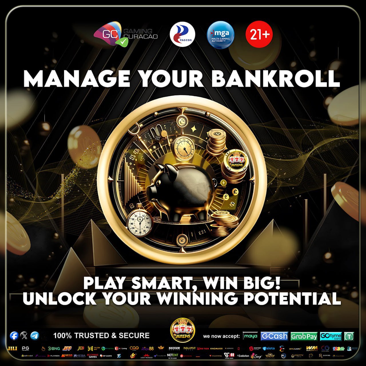 Interface moderna de jogos de slot online